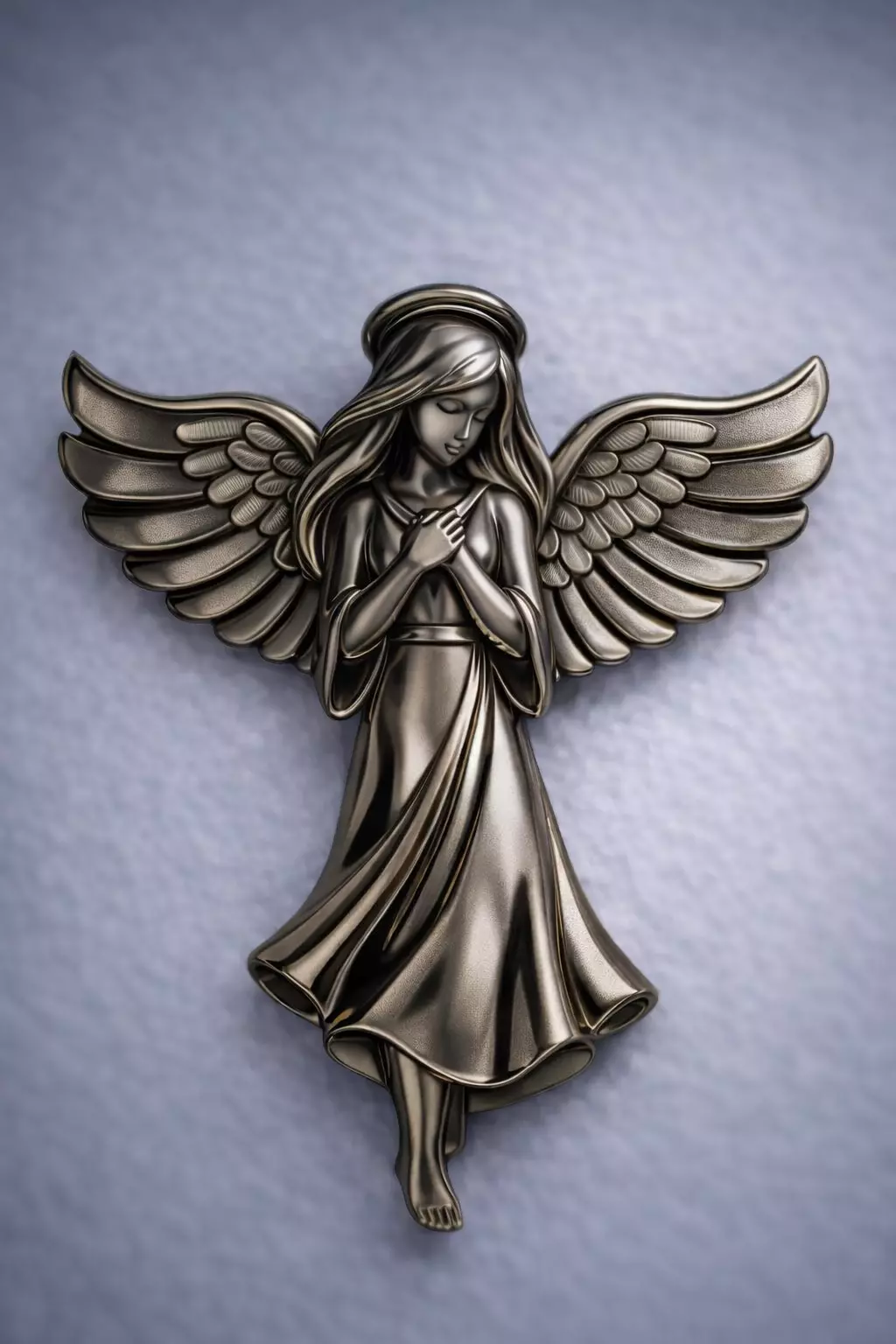 Pendant Angel Pendant Elegant Angel Pendant Gold Silver Pendant 3D print model