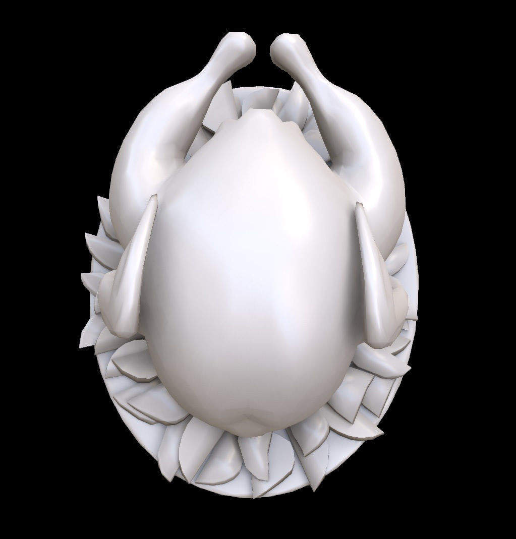 Food Chicken Low-poly 3D model_2