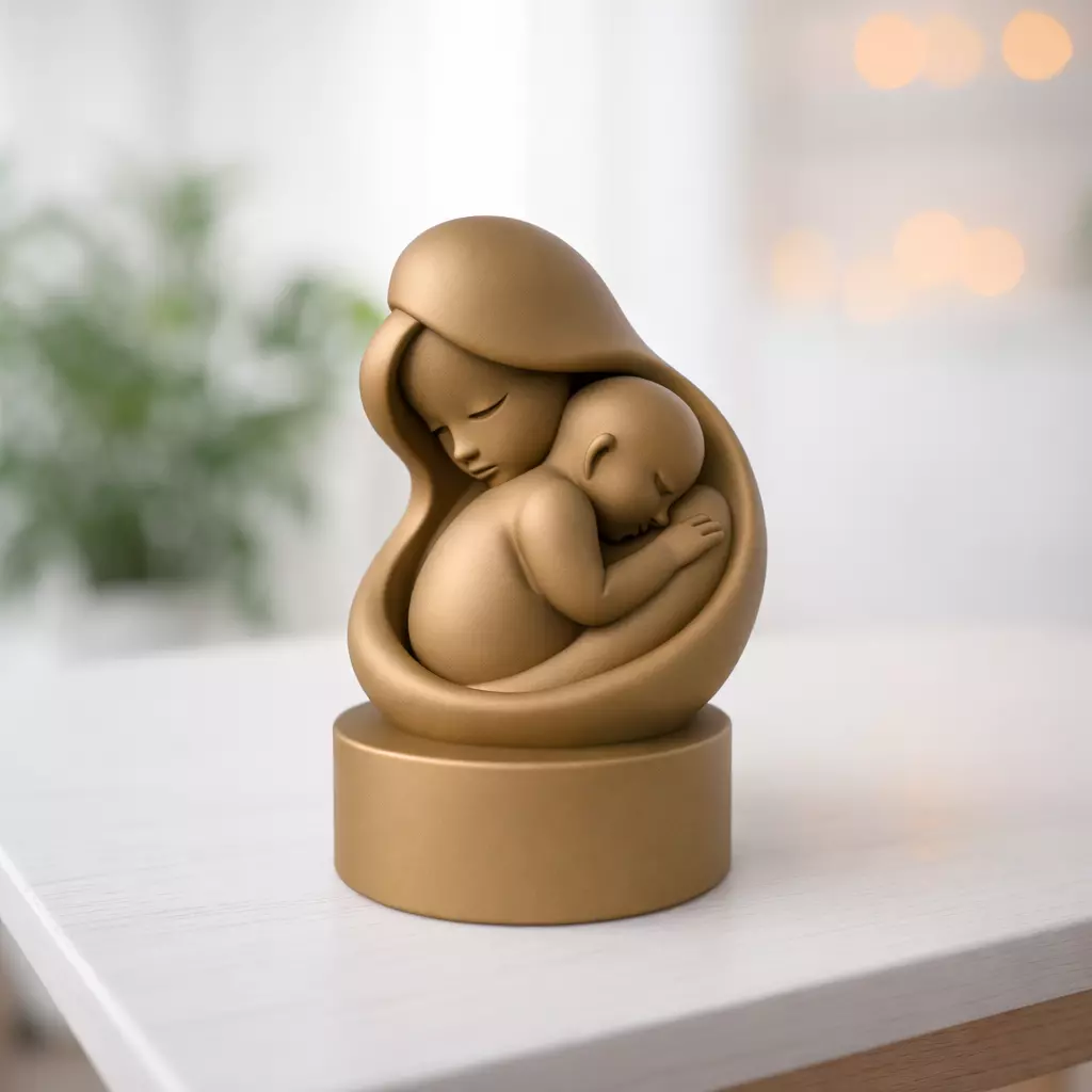 Mother and Child Statue 3D print model