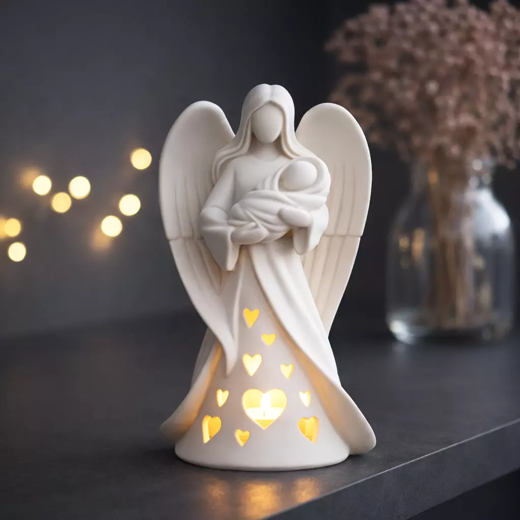 Angel Mother Candle Holder 3D print model