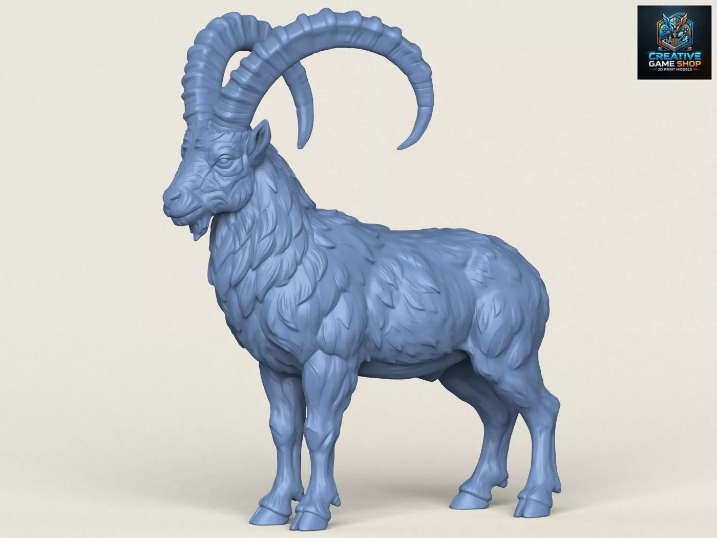 Mouflon Goat 3D print model