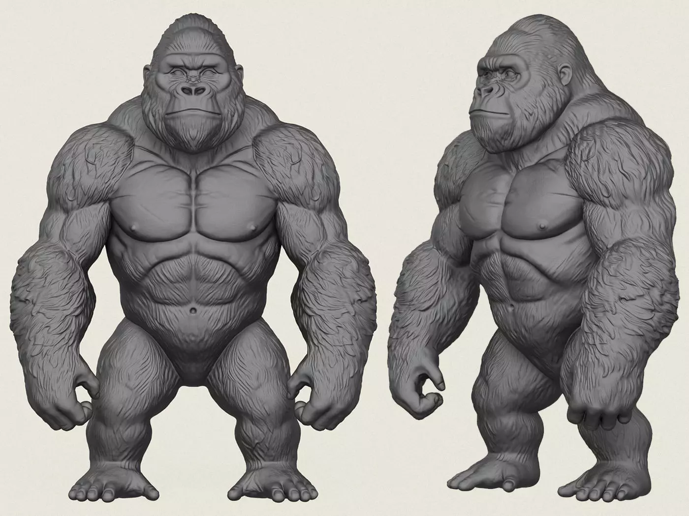 King Kong Gorilla 3D print model