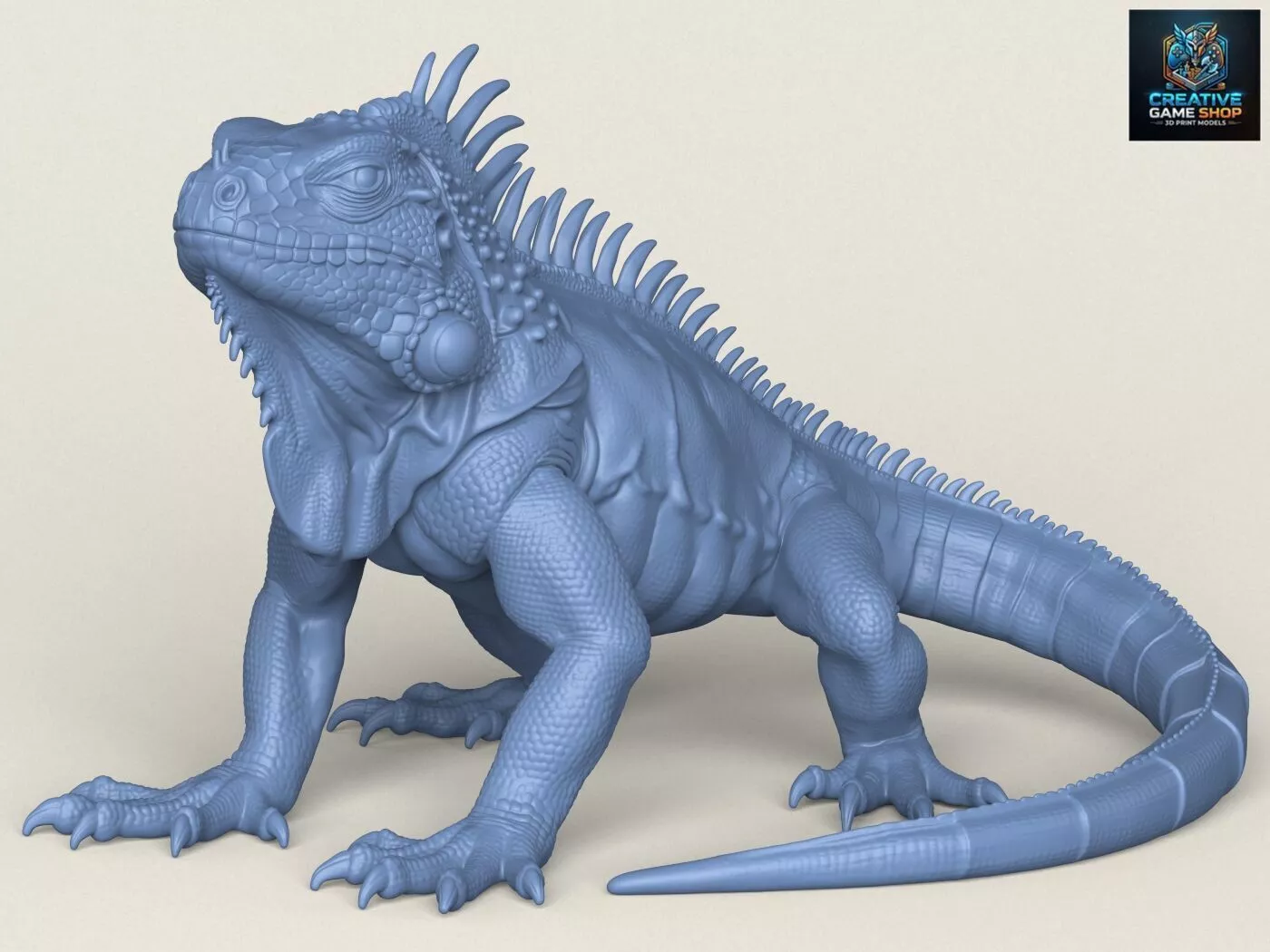 Wild Iguana Lizard 3D print model
