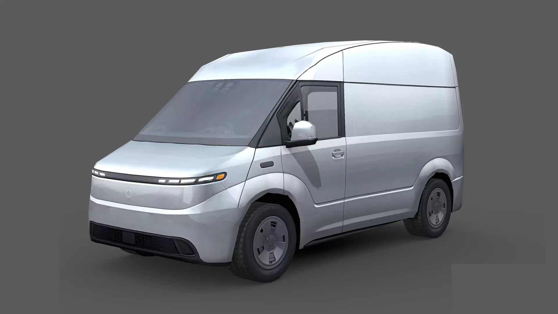 Next-Gen Electric Utility Van Low-poly 3D model