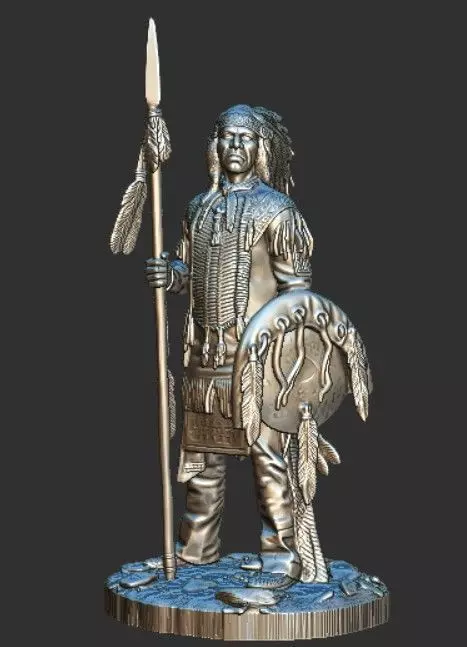INDIAN Native American Figures Ep1 3D print model 3D print model