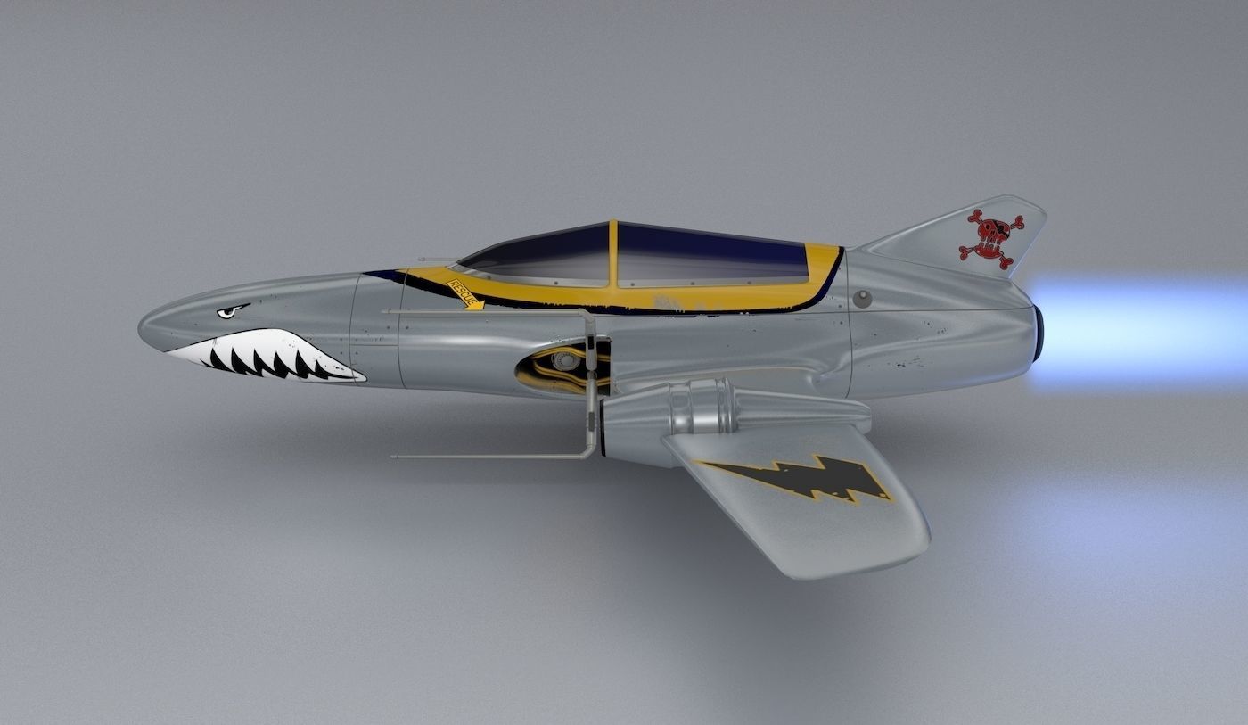 Shark Rider  3D model_7