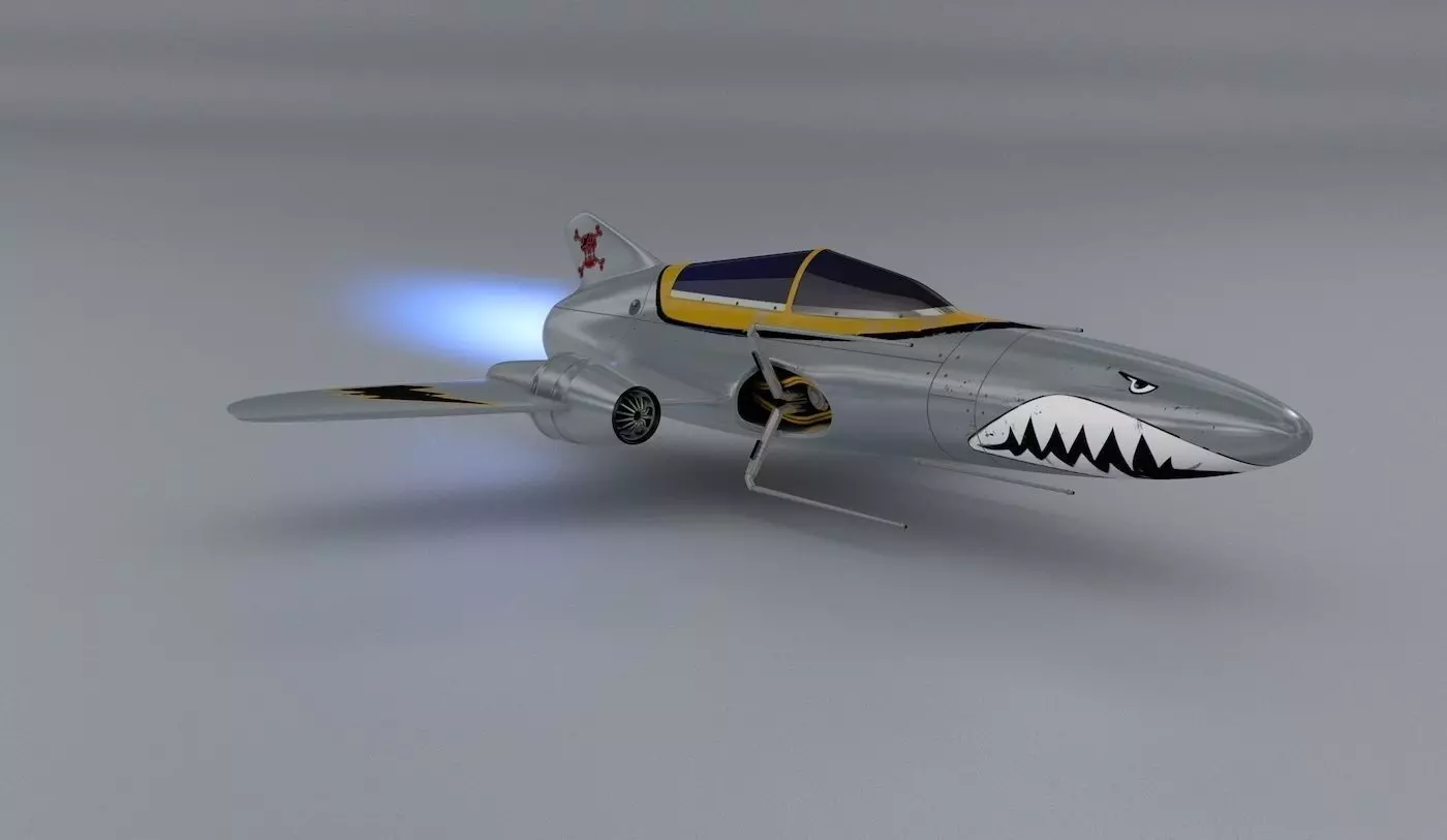 Shark Rider  3D model_0