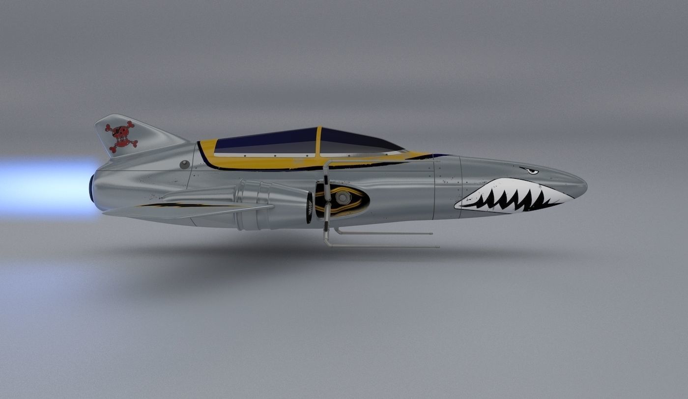 Shark Rider  3D model_4