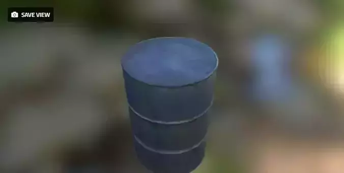 Oil Drum Free low-poly 3D model