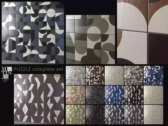 Tile Puzzle by Mutina - complete set