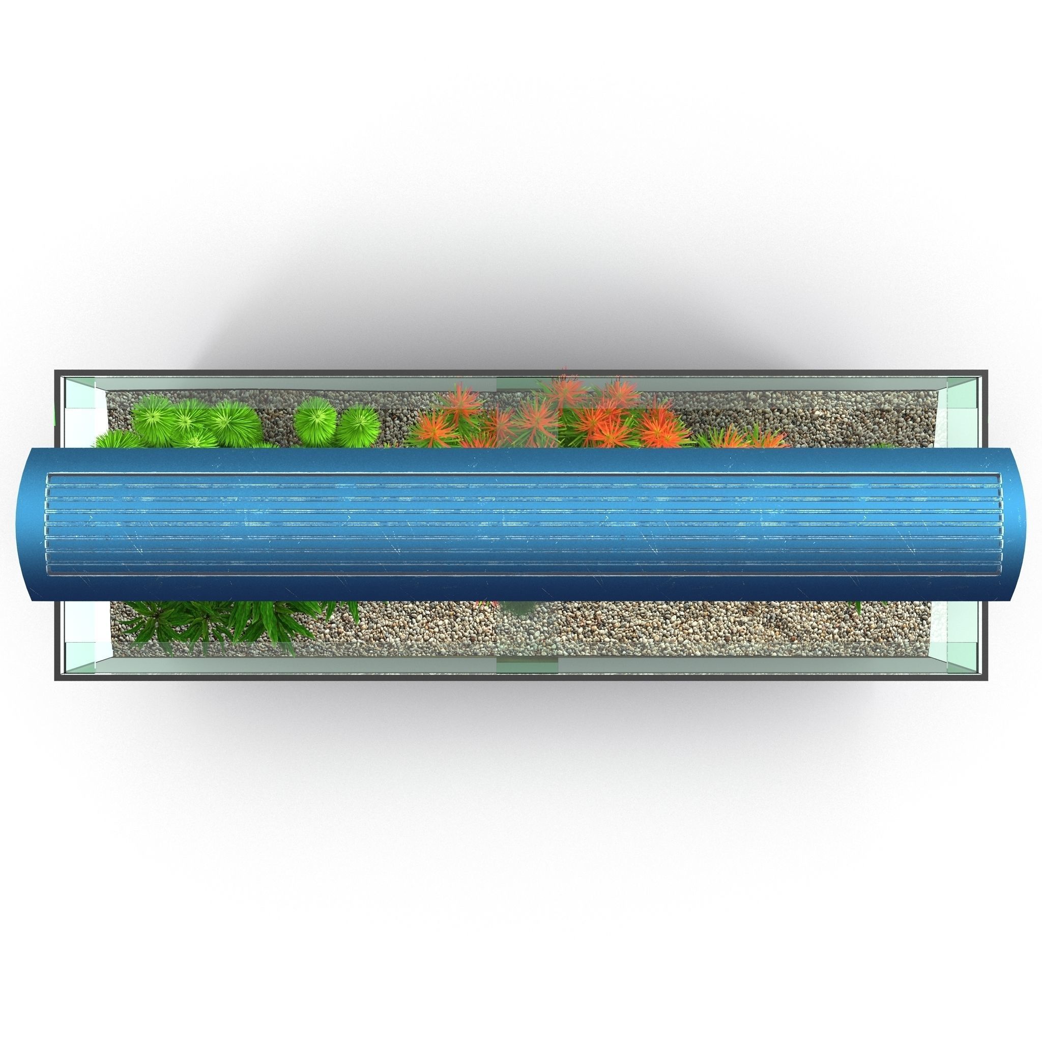 Aquarium set fish tank stand 3D model_7