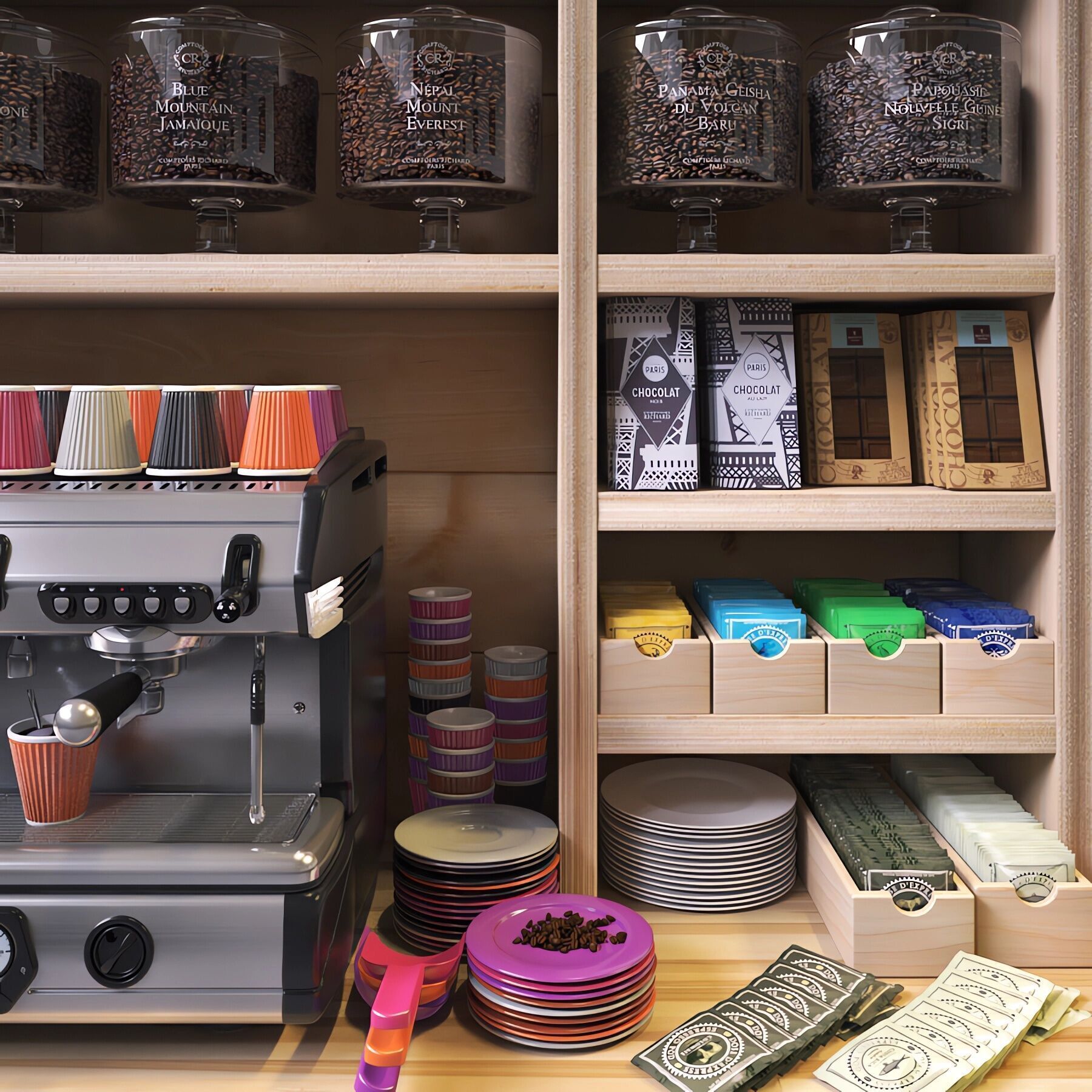 Franke T400 2 Compact et les comptoirs Richard 3D model_1