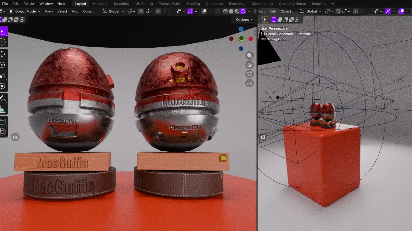 3D Scene For Product Renders v02 Free 3D model
