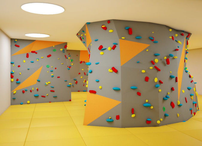 Climbing walls 3D model