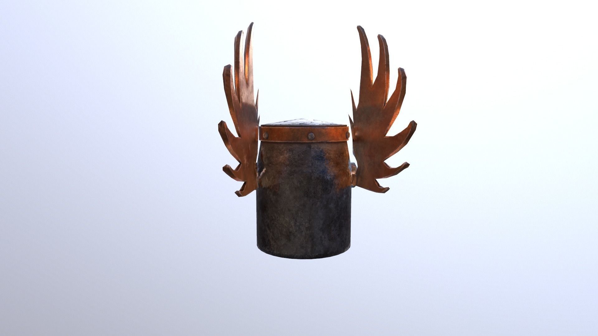 Helmet No4 Free low-poly 3D model_2