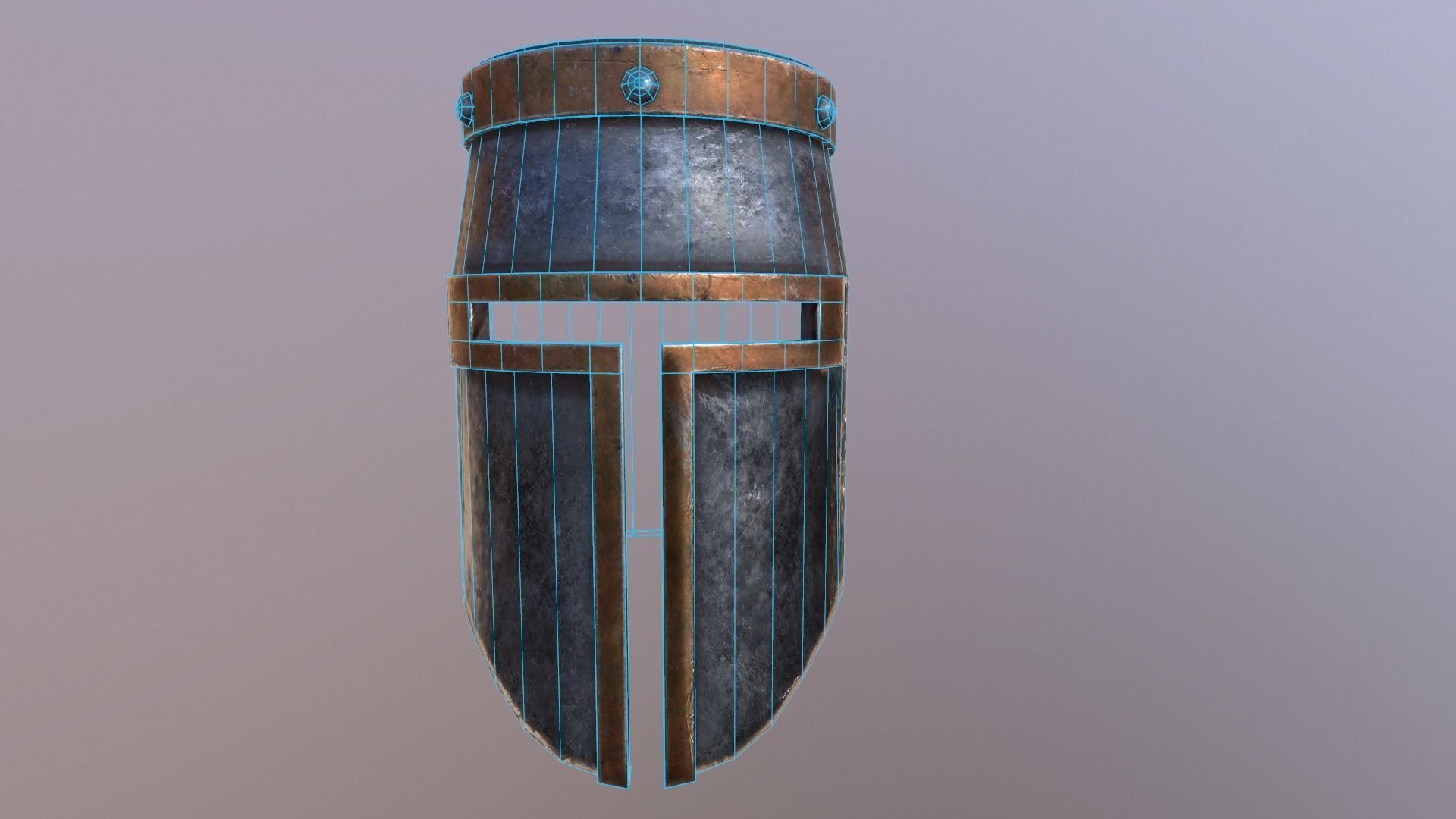 Helmet No4 Free low-poly 3D model_5