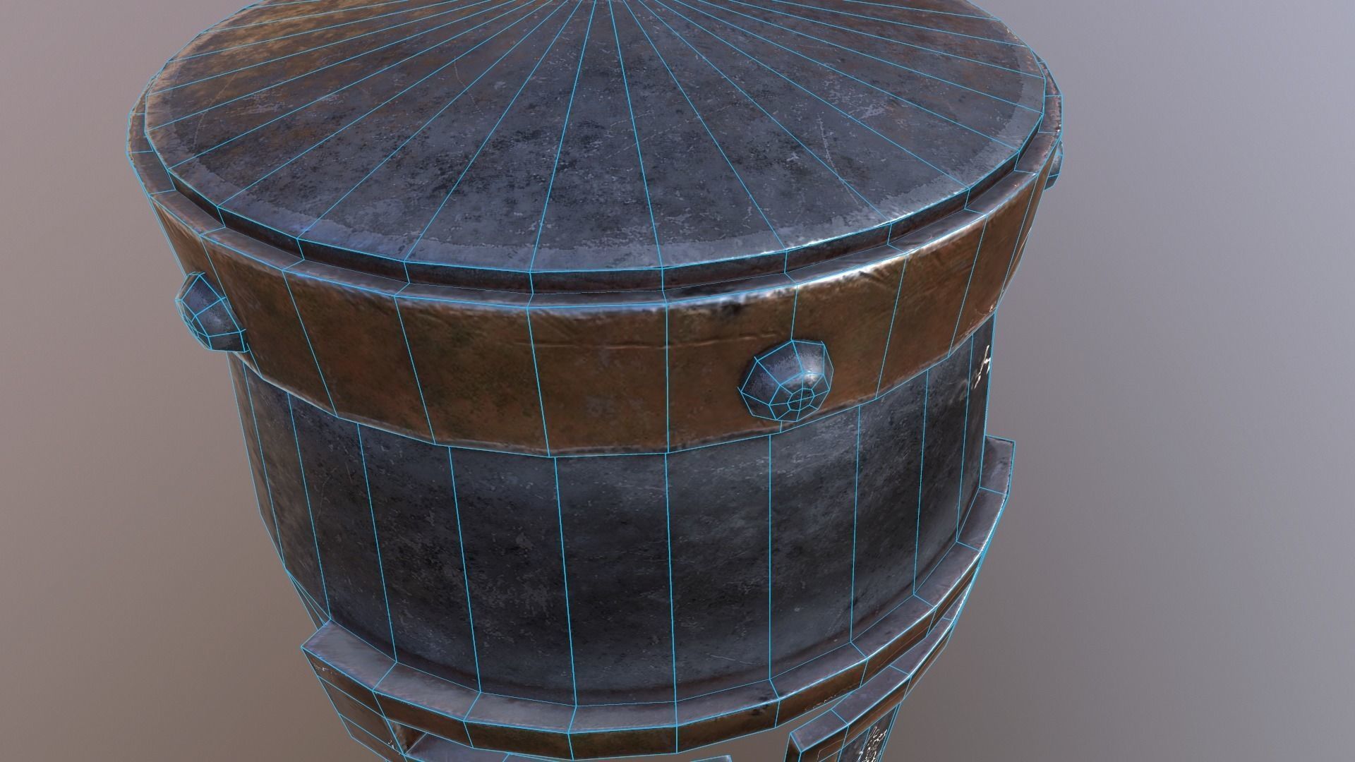 Helmet No4 Free low-poly 3D model_9