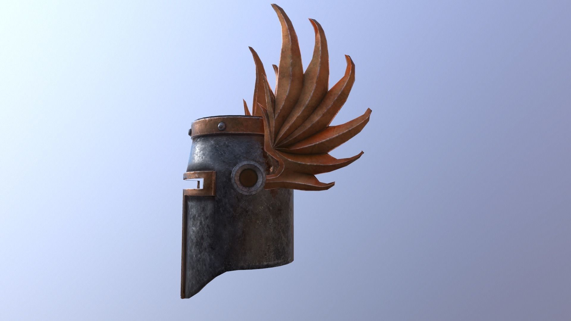 Helmet No4 Free low-poly 3D model_1