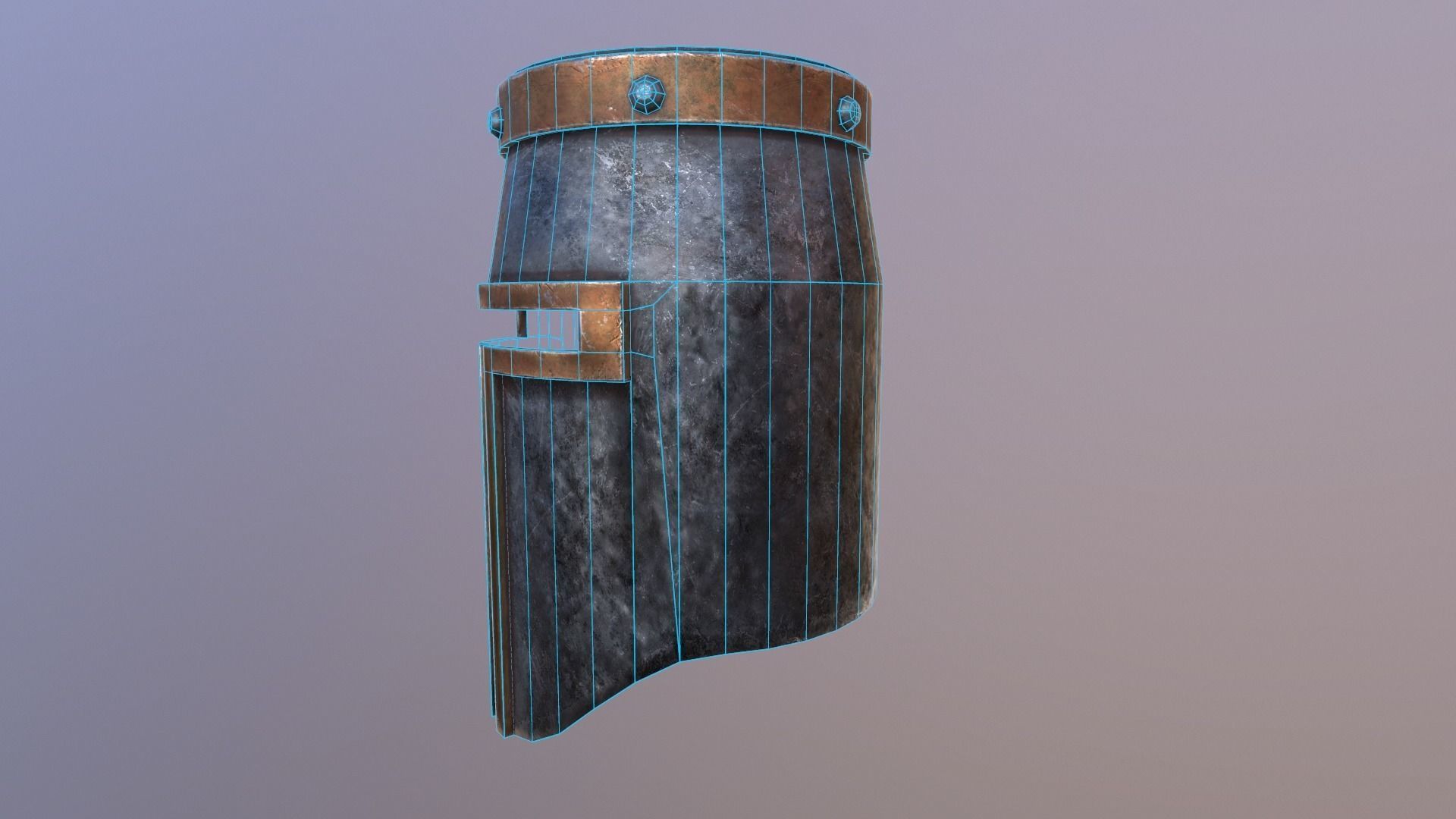 Helmet No4 Free low-poly 3D model_6