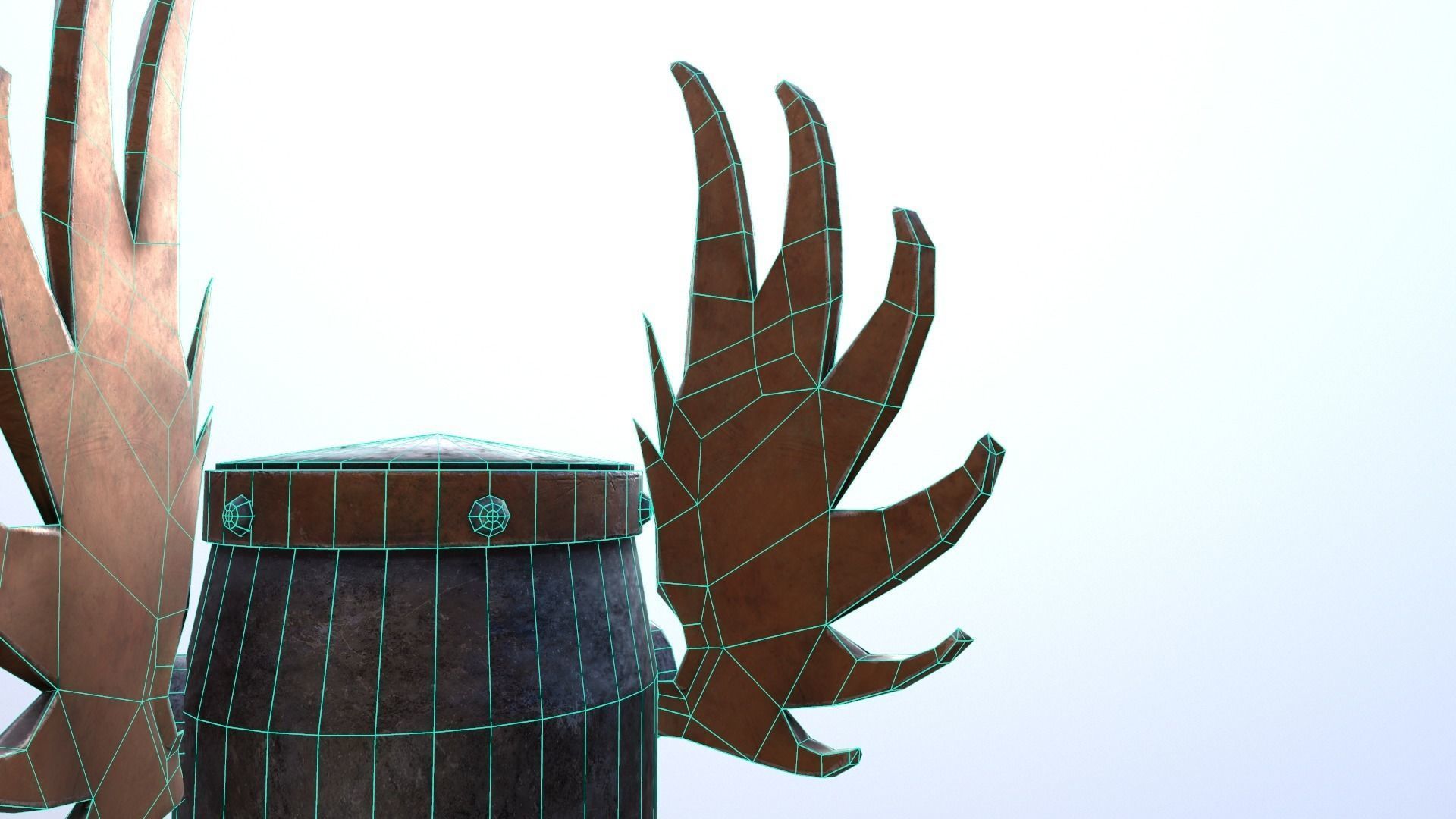 Helmet No4 Free low-poly 3D model_3