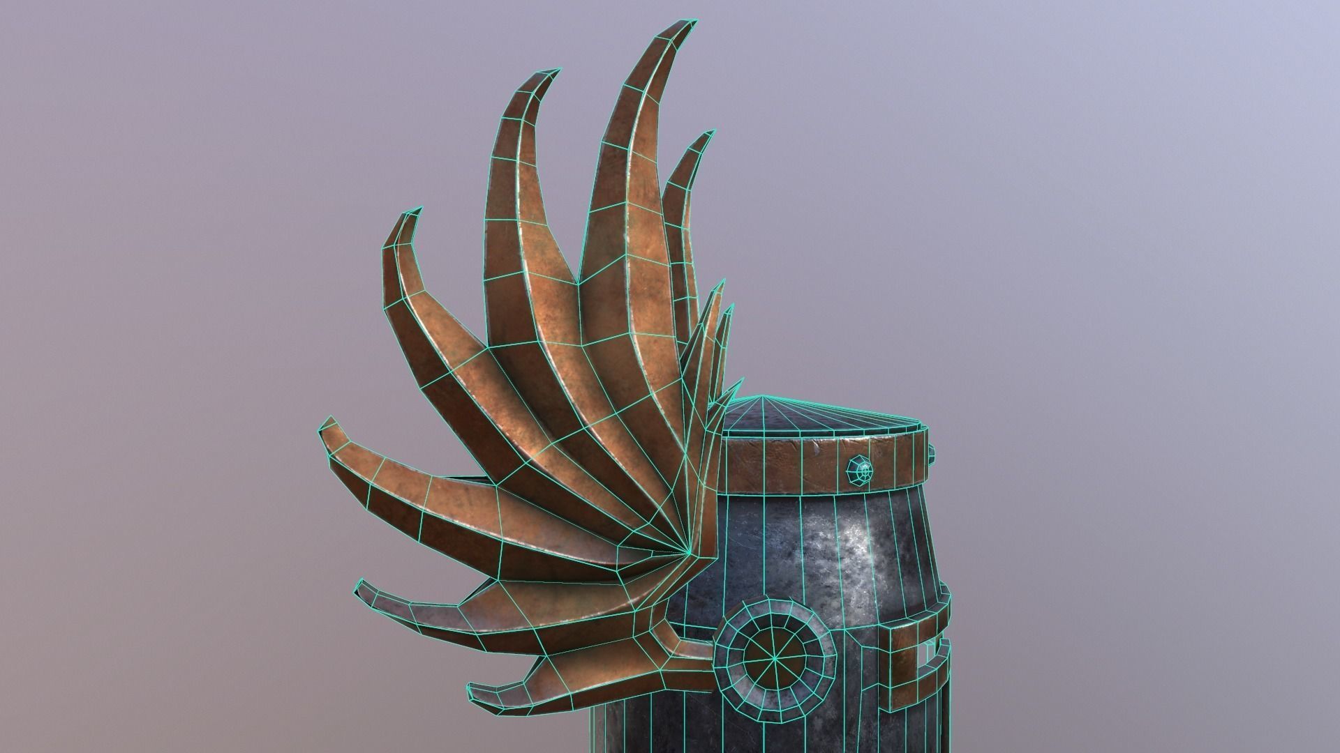 Helmet No4 Free low-poly 3D model_4