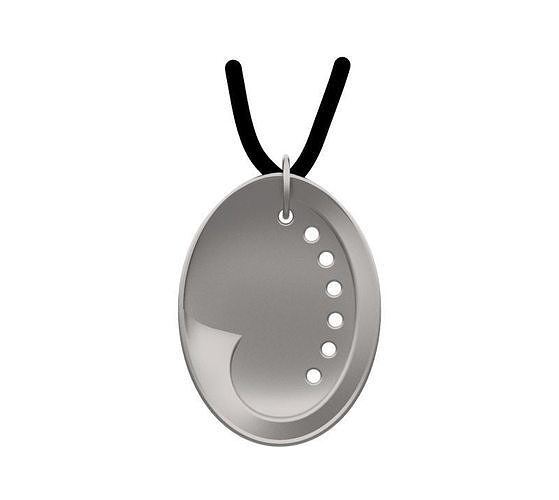 Abalone Shell Pendant 3D print model