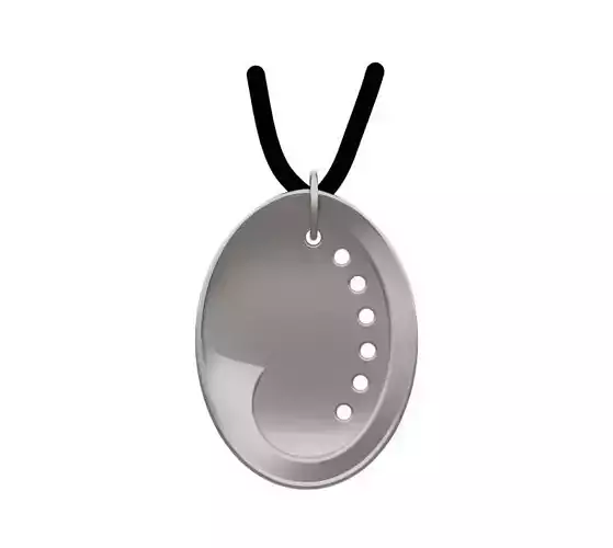 Abalone Shell Pendant 3D print model