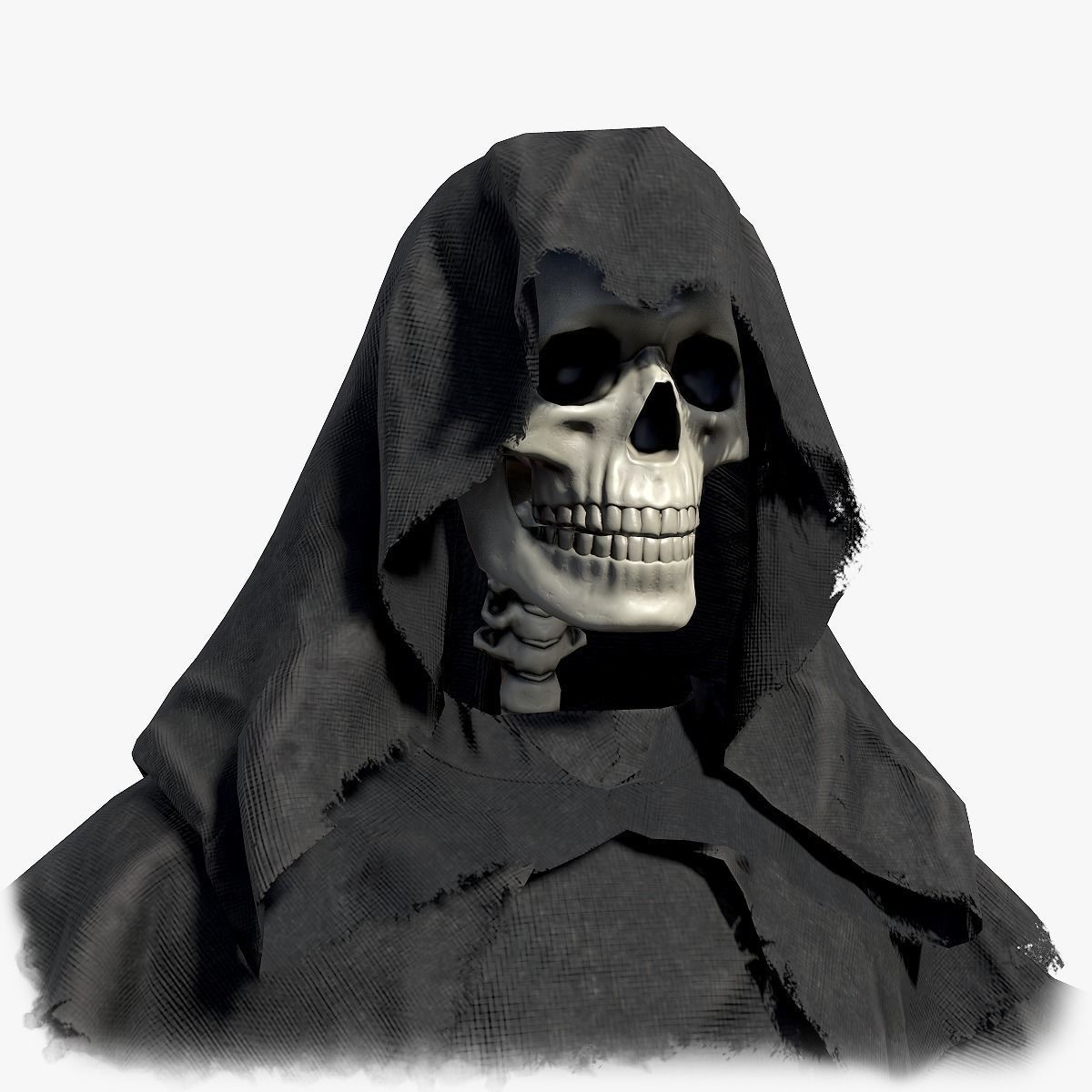 Lowpoly Grim Reaper Low-poly 3D model_0