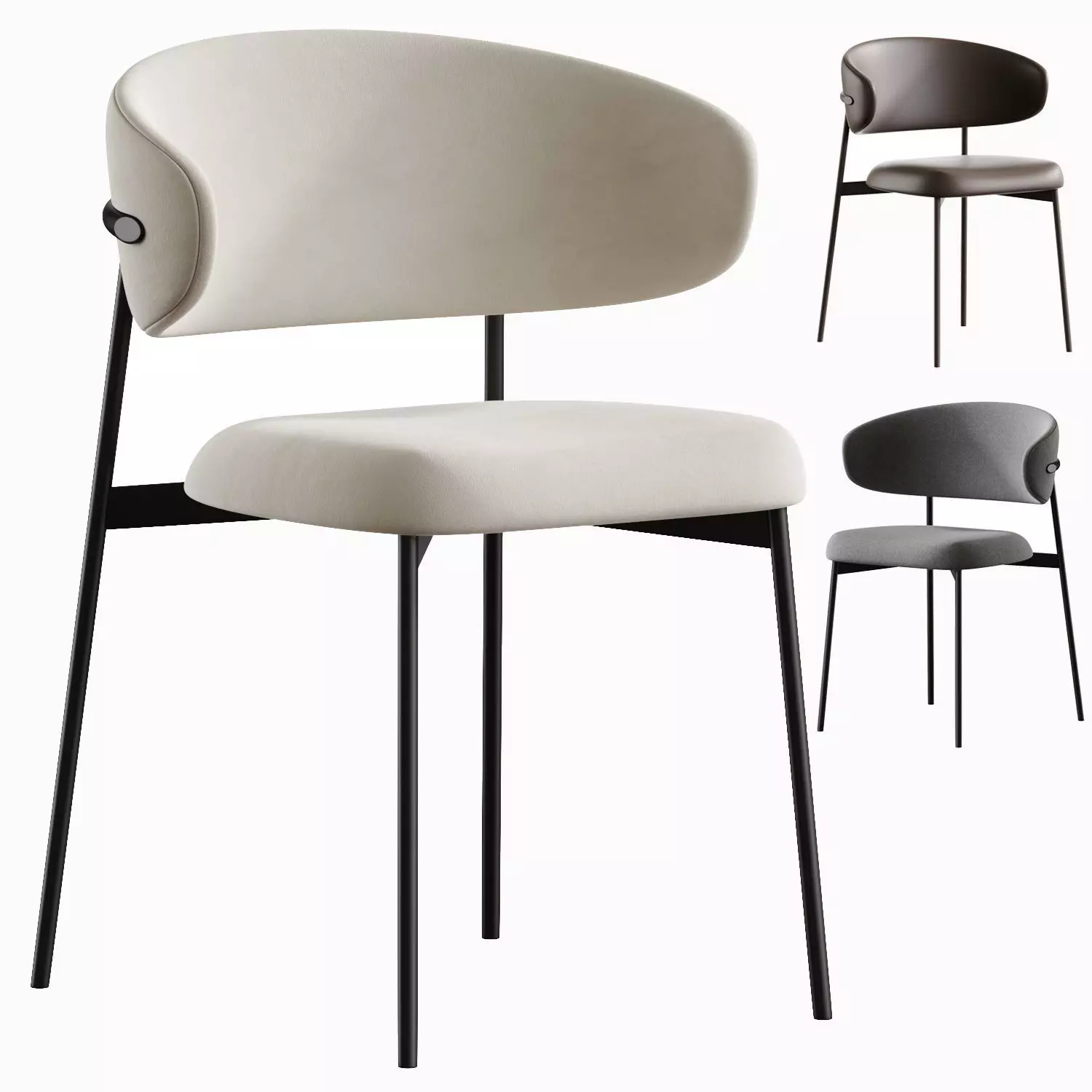 Dining chair RUTTE 3D model