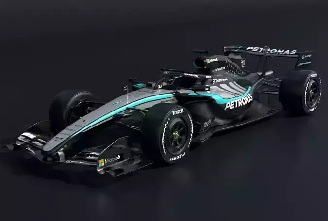 F1 Mercedes W15 3D model | CGTrader