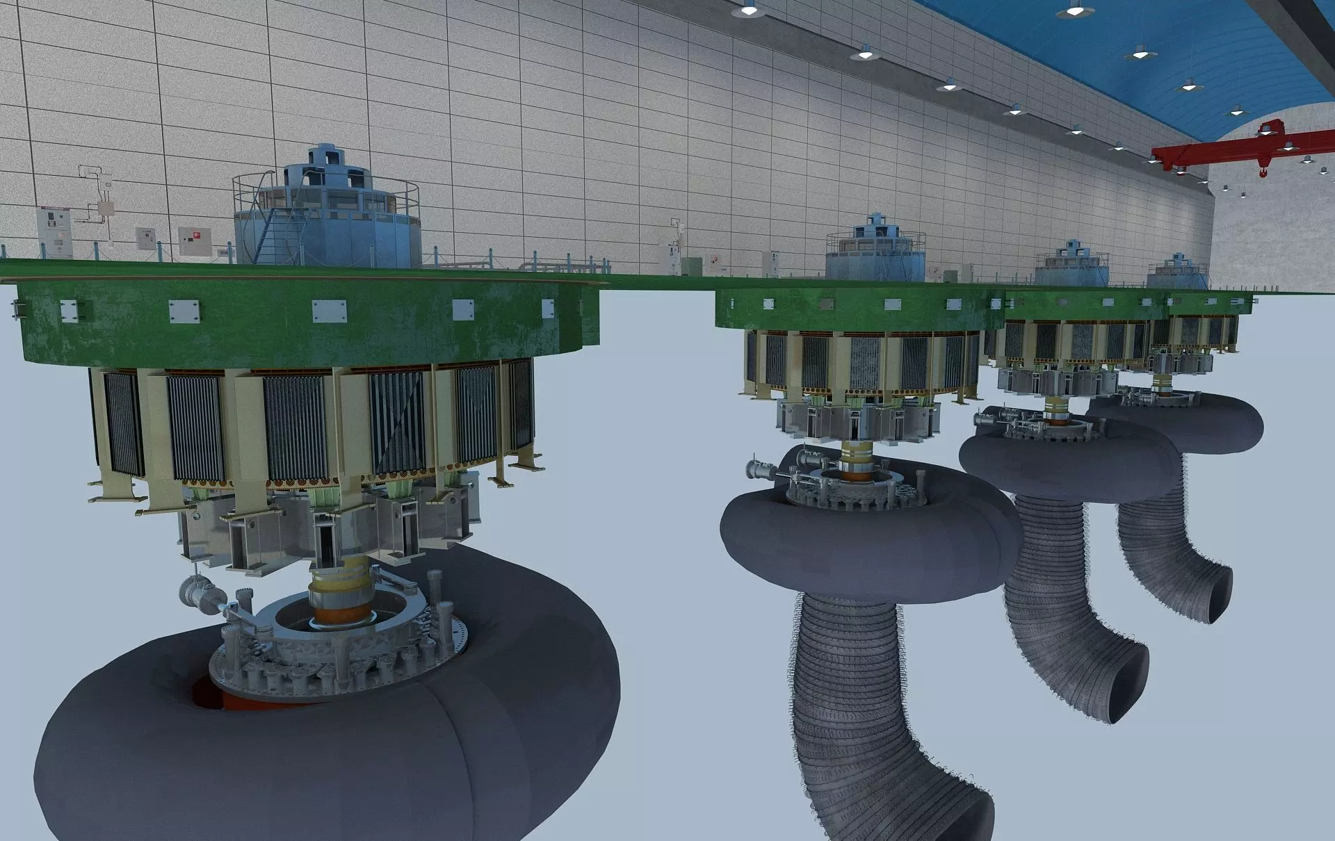 Hydroelectric Generation Hydroelectric Power 3D model