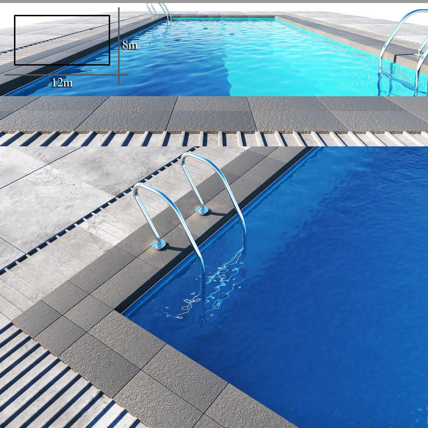 Swimming pool 3D model_1