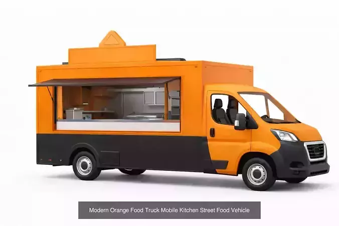 20 Street Service Vehicles Pack Food Truck Delivery Utility 6