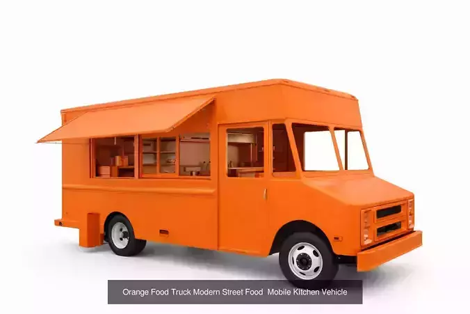 20 Street Service Vehicles Pack Food Truck Delivery Utility 4