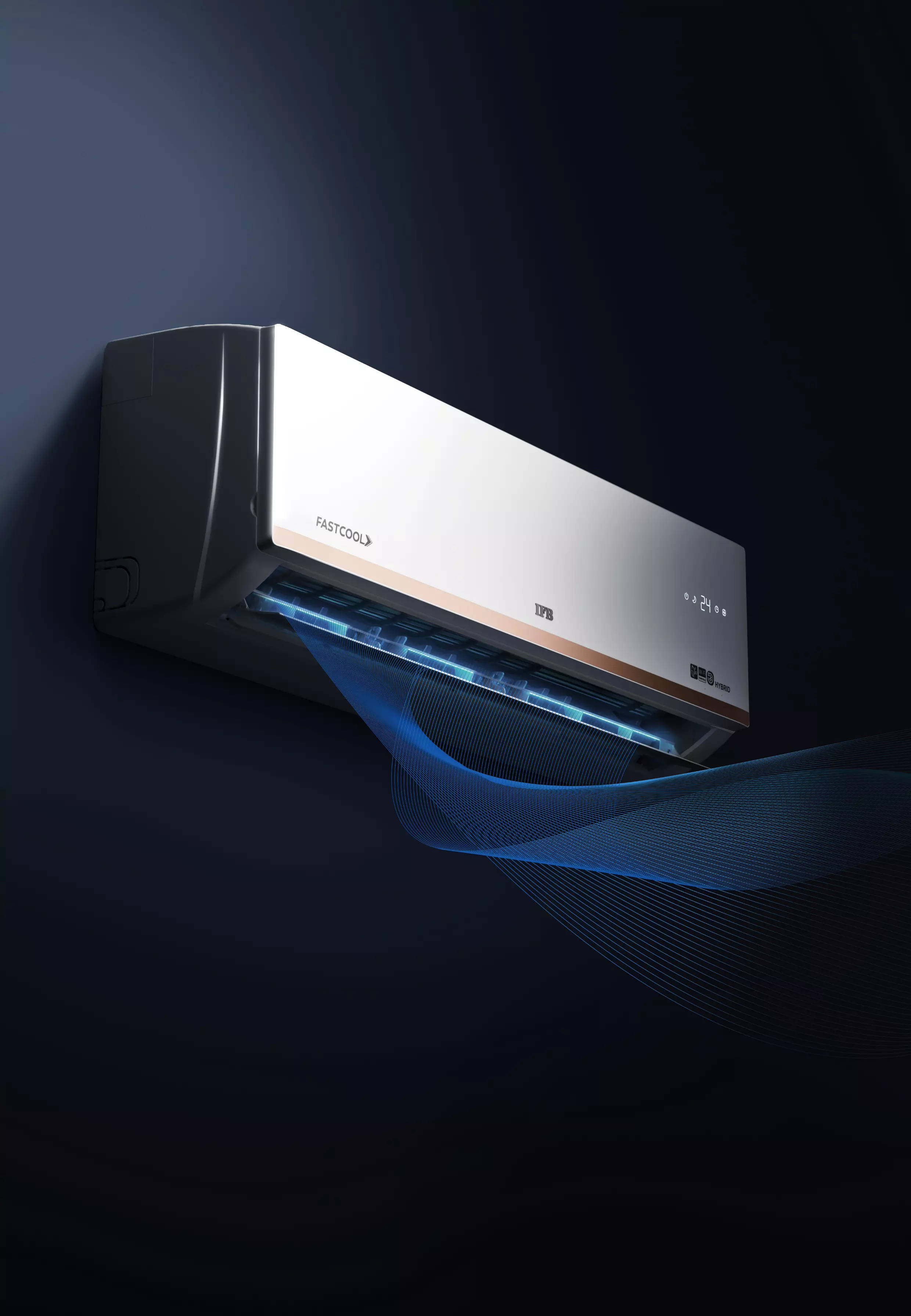 Modern Split Air Conditioner 3D model