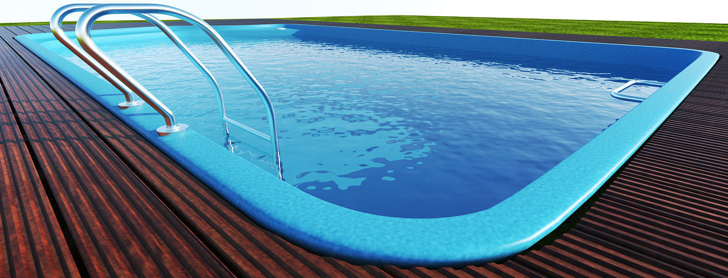 Swimming pool 3D model_1