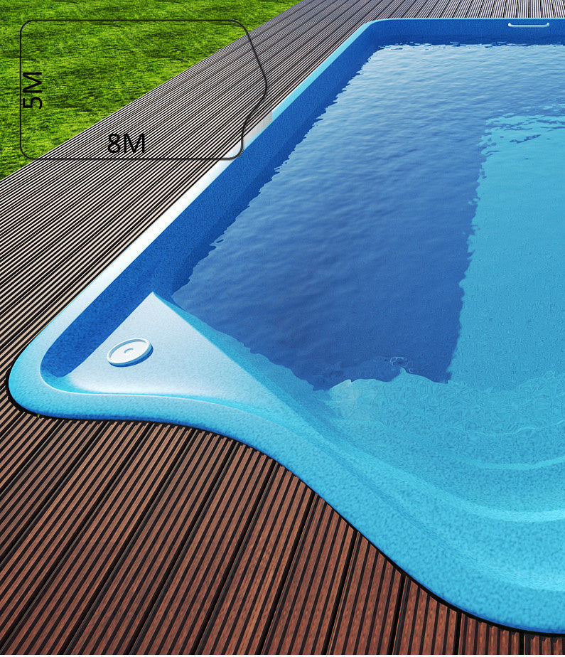 Swimming pool 3D model_3
