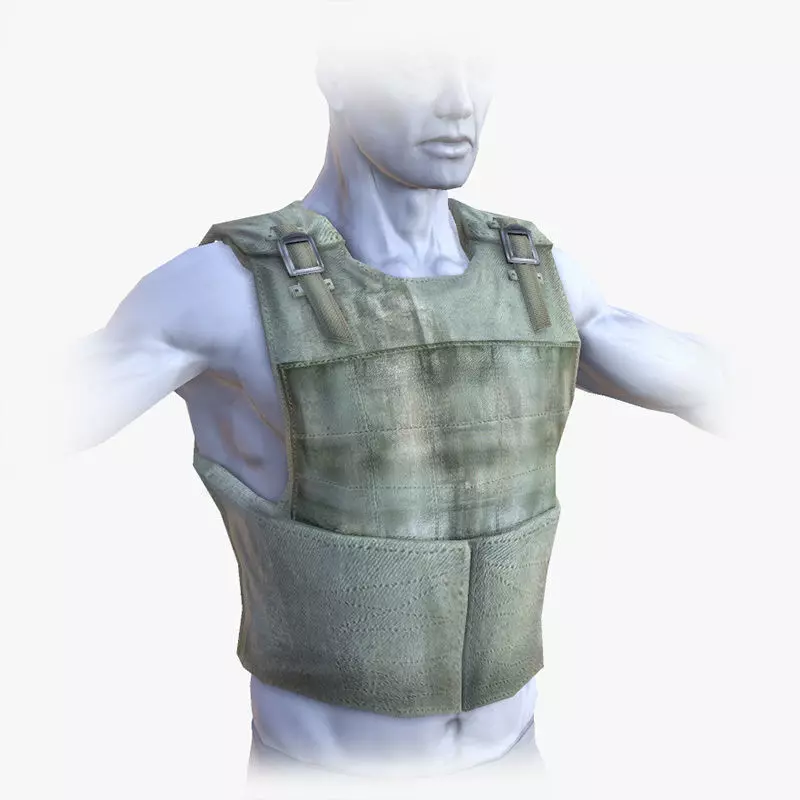 Lowpoly Bullet-Proof Vest Low-poly 3D model_0