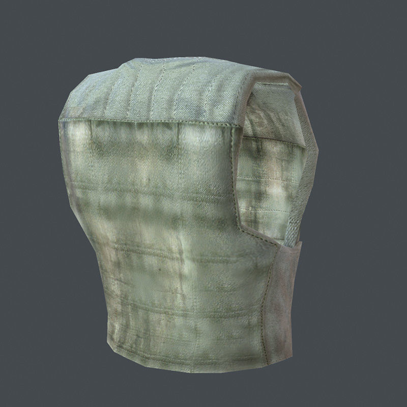 Lowpoly Bullet-Proof Vest Low-poly 3D model_8