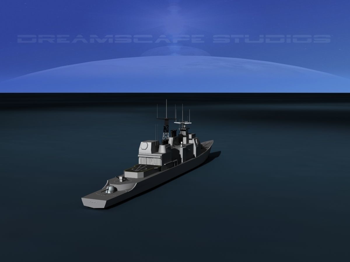 USS Vella Gulf CG-72 LP Low-poly 3D model_6