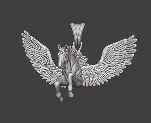 Pegasus pendant at 3d printed file 3D print model