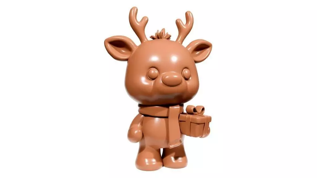Christmas reindeer 2 3D print model
