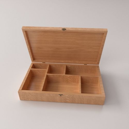 Wooden Box 3D model