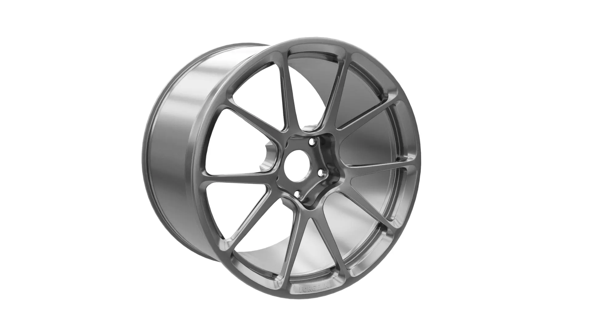 Forgeline GS1R forged wheel Low-poly 3D model