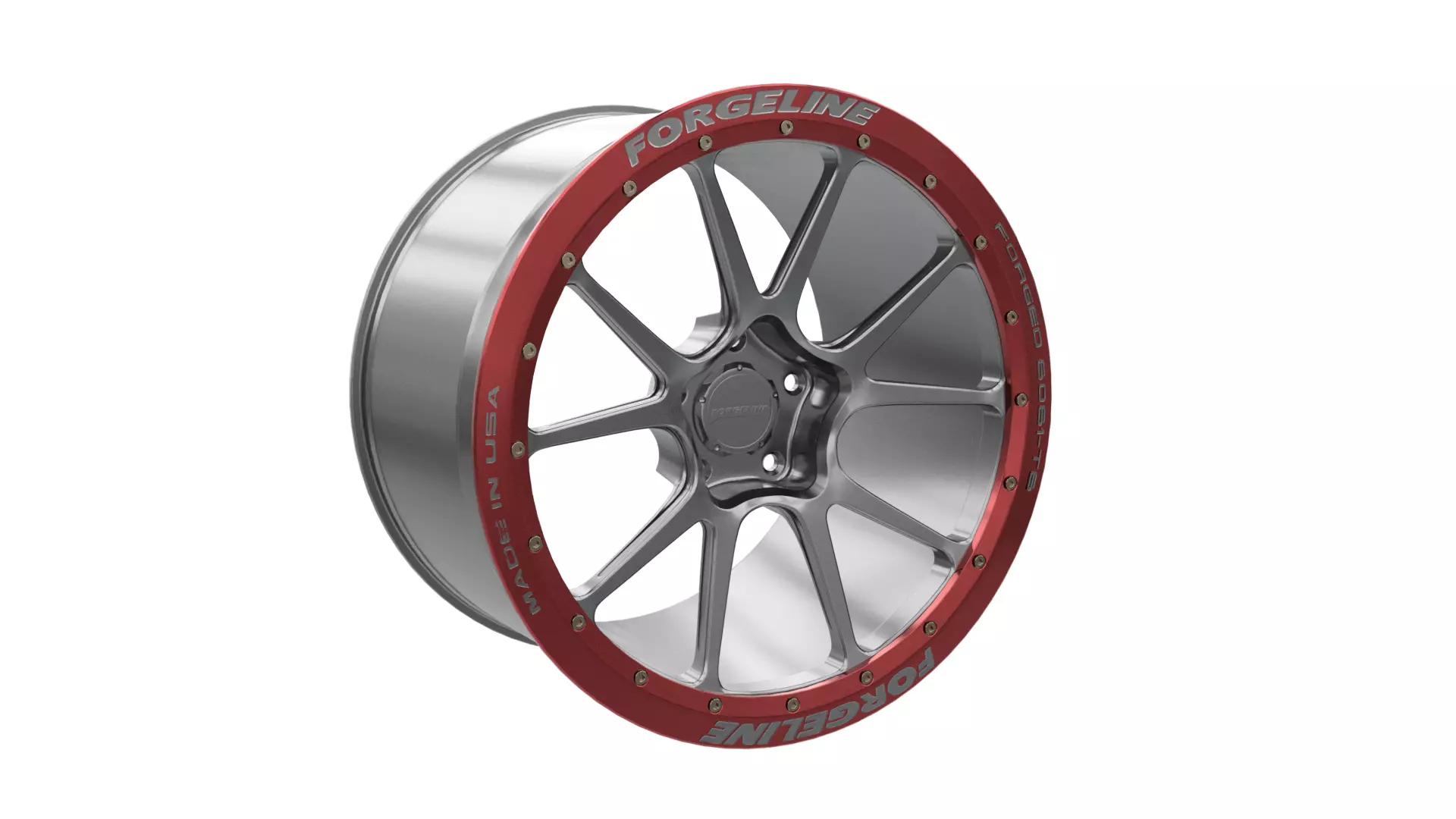 Forgeline GS1R Beadlock forged wheel Low-poly 3D model