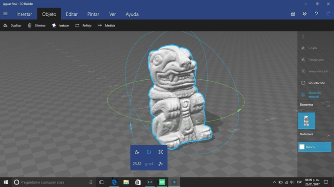 3D Scanned Mayan Jaguar Figurine 3D print model