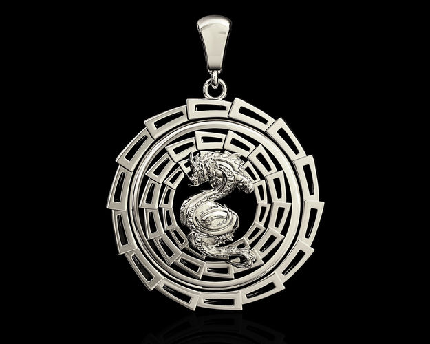dragon pendant 3D print model