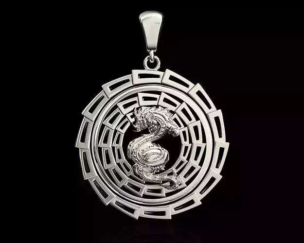 dragon pendant 3D print model