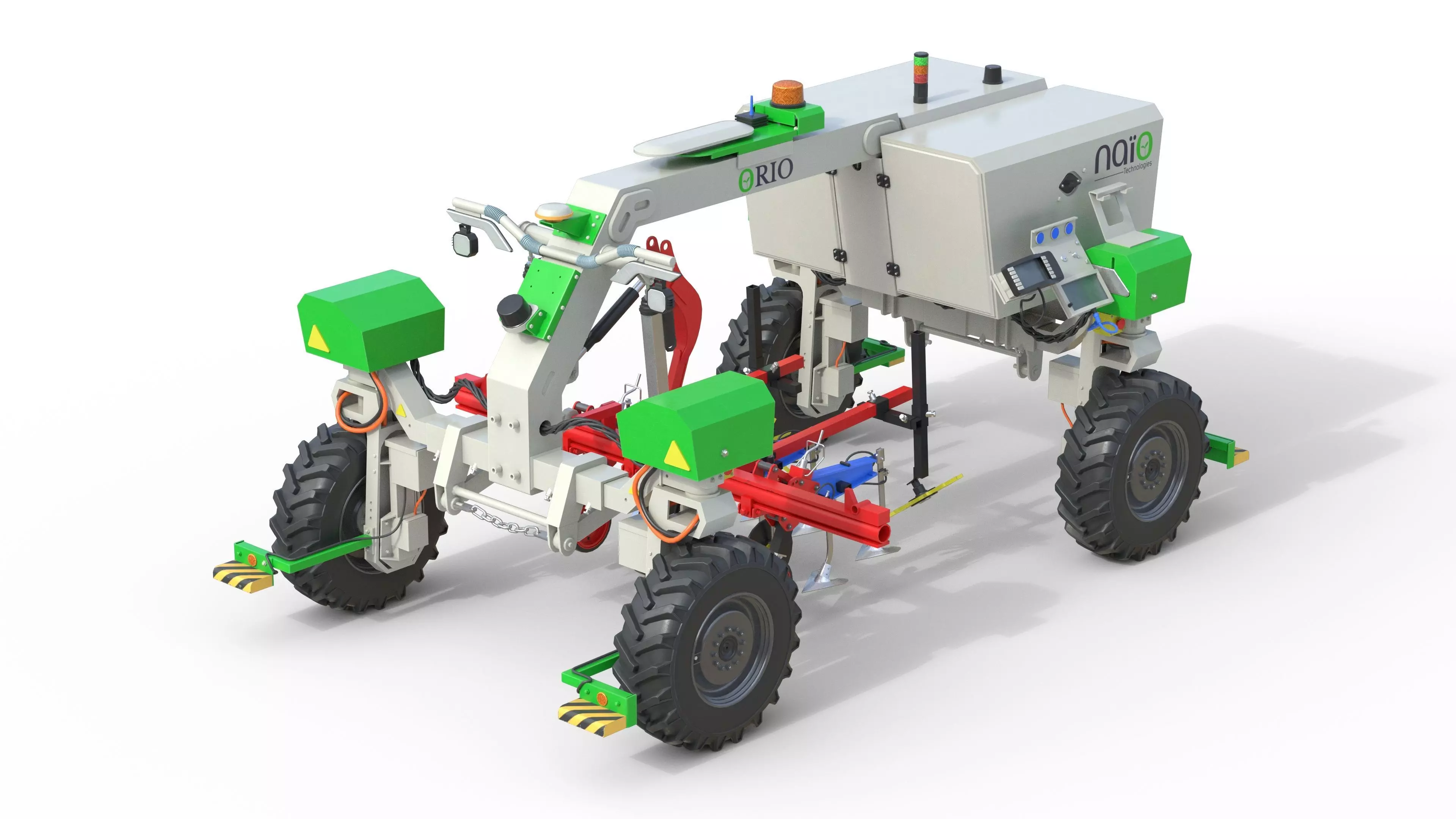 Autonomous Farm Robot Orio Naio Low-poly 3D model