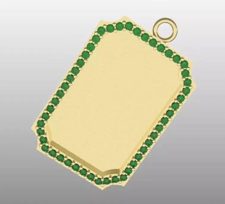 DIJE DE PLACA PARA FOTO - ESCAPULARIO 3D print model
